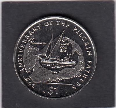 Beschrijving: 1 DOLLAR  PILGRIM FATHERS SHIP BAY  